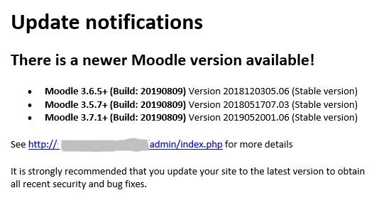 Have you seen this Moodle Notification recently?